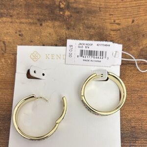 Kendra Scott Gold Jack Multi-Colored Hoop Earrings